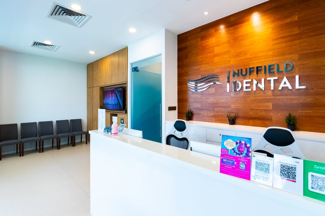 nuffield dental holland village - reception area